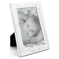 Kovový stojací rámeček ve stříbrné barvě 27x11 cm Baby – Zilverstad