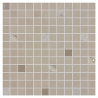 Mozaika Rako Up šedohnědá 30x30 cm lesk WDM02509.1