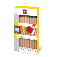 LEGO Stationery LEGO Pastelky, mix barev - 12 ks s LEGO klipem