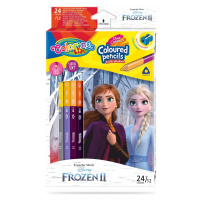 Colorino, 91017PTR, Frozen, sada oboustranných trojhranných pastelek, 12/24 odstínů