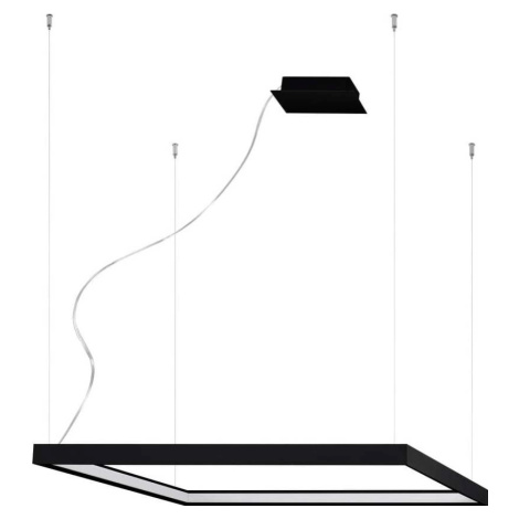Černé LED závěsné svítidlo 130x40 cm Jutila - Nice Lamps