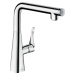 Dřezová baterie Hansgrohe Metris Select M71 s otočným raménkem chrom 14847000