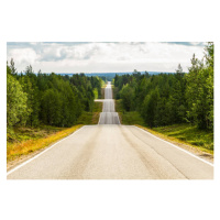 Fotografie Seesaw road in Finland, Marc Espolet Copyright, 40 × 26.7 cm