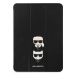 Pouzdro Karl Lagerfeld KLFC11OKCK iPad 11" Pro 2021 Book Cover black Saffiano Karl &Choupette (K