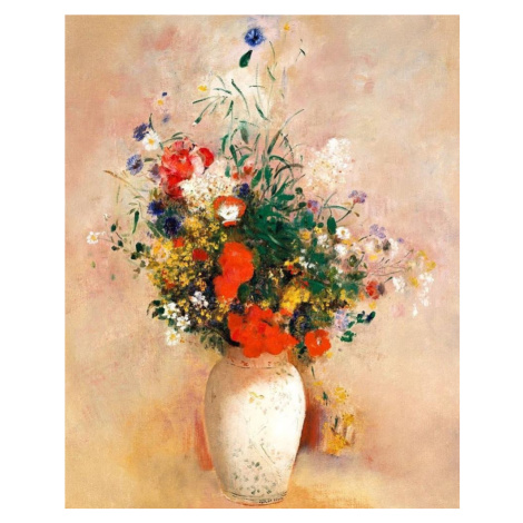 Diamantové malování - Váza s květy, Redon 40x50 cm (bez rámu) Figured ART