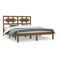 Rám postele medově hnědý masivní borovice 200 × 200 cm, 3107376