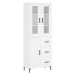 vidaXL Skříň highboard bílá 69,5 x 34 x 180 cm kompozitní dřevo