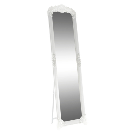 Stojanové zrcadlo CASIUS, bílá / stříbrná Tempo Kondela