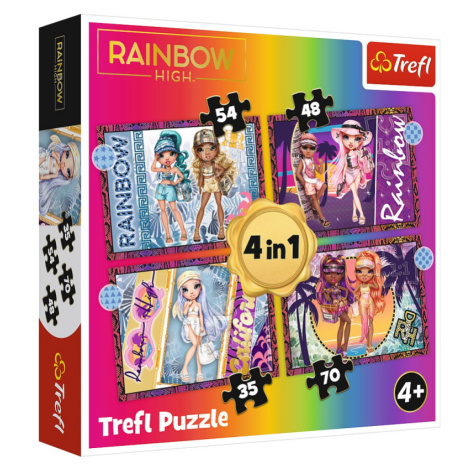 TREFL Rainbow High: Módní panenky 4v1 35,48,54,70 dílků