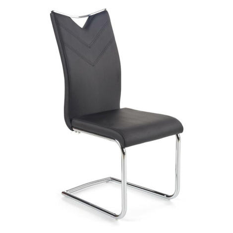 Židle K224 kov/eko kůže černá 44x59x100 BAUMAX