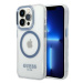 Guess GUHMP14XHTRMB hard silikonové pouzdro iPhone 14 PRO MAX 6.7" blue Metal Outline Magsafe