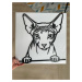 Vsepropejska Donský sphynx kočka dřevěná dekorace na zeď Rozměr (cm): 38 x 38