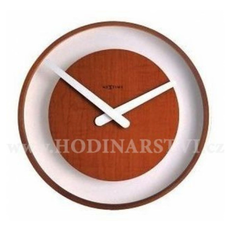 Hodiny NEXTIME 3046br 30cm Wood loop