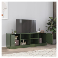 vidaXL TV skříňky 2 ks olivově zelené 67 x 39 x 44 cm ocel