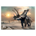 Ilustrace Agujaceratops scene 3D illustration, Warpaintcobra, 40 × 26.7 cm