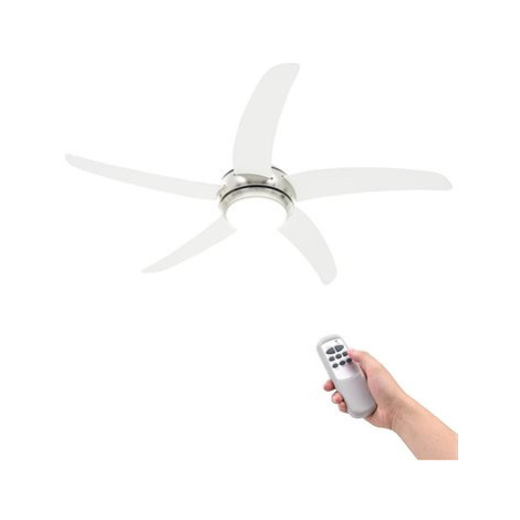 SHUMEE Ozdobný stropní ventilátor se světlem 128 cm bílý