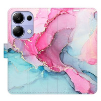 iSaprio flip pouzdro PinkBlue Marble pro Xiaomi Redmi Note 13 Pro