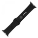 Set silikonových řemínků FIXED Silicone Strap pro Apple Watch 42 mm/44 mm, černá