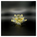 Křišťálové sklo - Lotosový květ Mini, Žlutá