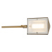 Designové nástěnné svítidlo zlaté včetně LED s dotykovým stmívačem - Notia