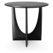 Odkládací stolek Geometric - lakovaný dub - černá - kulatý - Ethnicraft