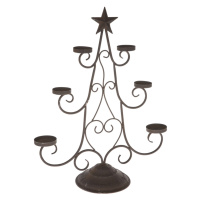 Vánoční kovový svícen Starlet, , 37,5 x 48,5 x 15,5 cm