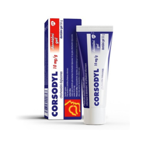 CORSODYL 10MG/G DNT GEL 1X50G