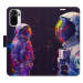 iSaprio Flip pouzdro Neon Astronaut 02 pro Xiaomi Redmi Note 10 / Note 10S