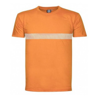 Bavlněné triko XAVER s reflexním pruhem, oranžové L H17256