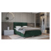 SFAB Kontinentální čalouněná postel ALBA (160x200 cm) Barva látky: MONOLITH 77