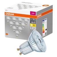 10PAK LED žárovka LED GU10 4,3W = 50W 350lm 2700K Teplá 36° OSRAM