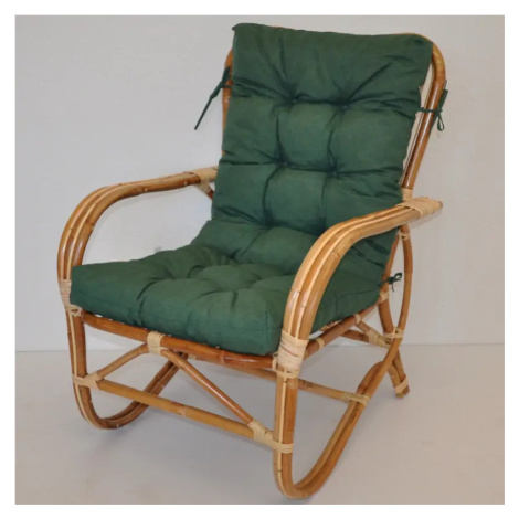 Axin Trading Ratanové křeslo Nilam, zelený melír