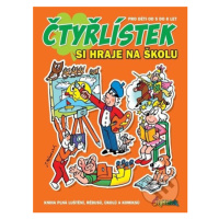 Čtyřlístek si hraje na školu (kniha plná luštění, rébusů, úkolů a komiksů) - kniha z kategorie N