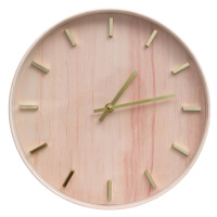 Nástěnné hodiny ROZA růžová Ø 30 cm Mybesthome