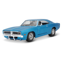 MAISTO - 1969 Dodge Charger R/T, metal modrá, 1:25