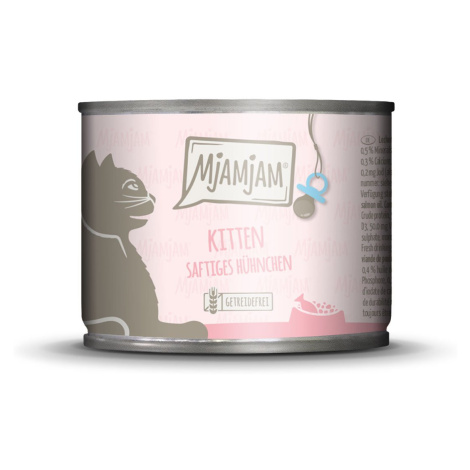 MjAMjAM Kitten – Šťavnaté kuře s lososovým olejem 6× 200 g