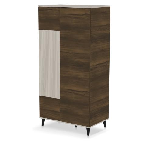 HALMAR Šatní skříň Random 90 cm kašmír/ořech