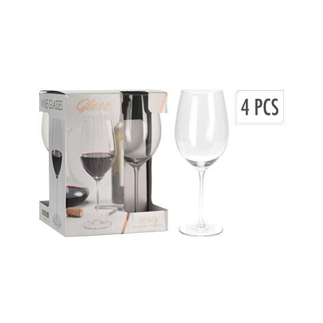 H&L Sklenice na červené víno 540 ml set 4 ks