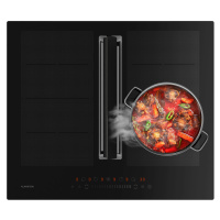 Klarstein Chef-Fusion Down Air System, indukční sporák + DownAir digestoř, 60 cm, 600 m³/h EEC A