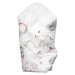 Baby Nellys 6-ti dílná výhod. sada s dárkem pro miminko Baby Nellys, 120x90 Slon a duha, růžová/