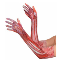 Amscan Krvavé dlouhé rukavice