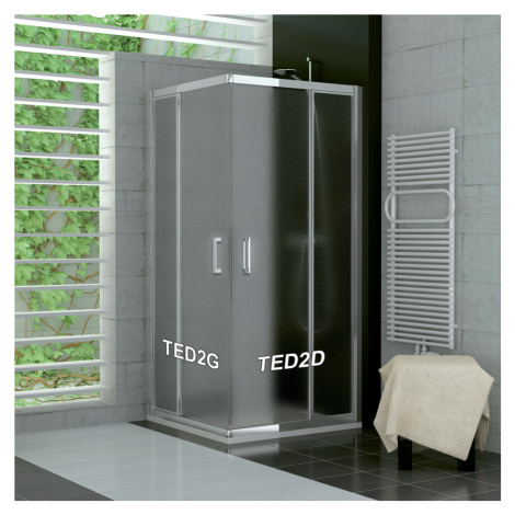 SanSwiss TED2G 0750 50 22 Levý díl sprchového koutu 75 cm, aluchrom/durlux