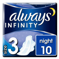 ALWAYS Infinity Night Vložky s křidélky, velikost 3, 10 ks