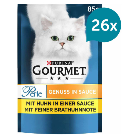 Gourmet Perle Genuss v omáčce s kuřecím 26 × 85 g