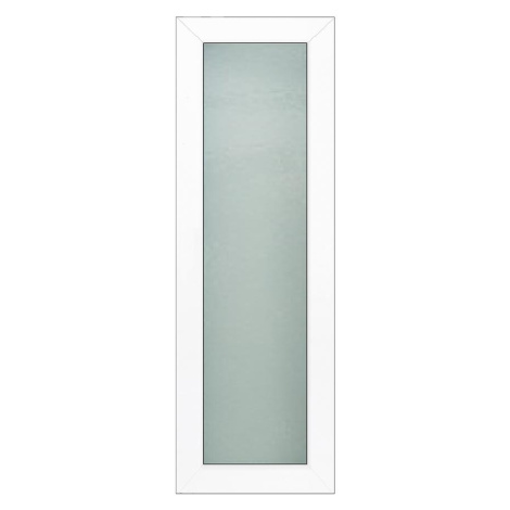 Světlík ke vchodovým dveřím bílý 50x198 ornamentní sklo BAUMAX
