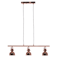 Visící lampa v retro stylu, kov, rose gold, AVIER TYP 4