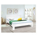 Dřevěná postel Maribo 160x200, bílá