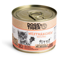 Dogs'n Tiger Nesthäkchen pro koťata, drůbeží 6× 200 g