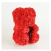 Medvídek z růží - Červený 25 cm, Červená Základní balení