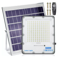 Set LED reflektor 300W + Solární panel 6V/15W s dálkovým ovládáním | 5000lm, 12000mAh, IP66